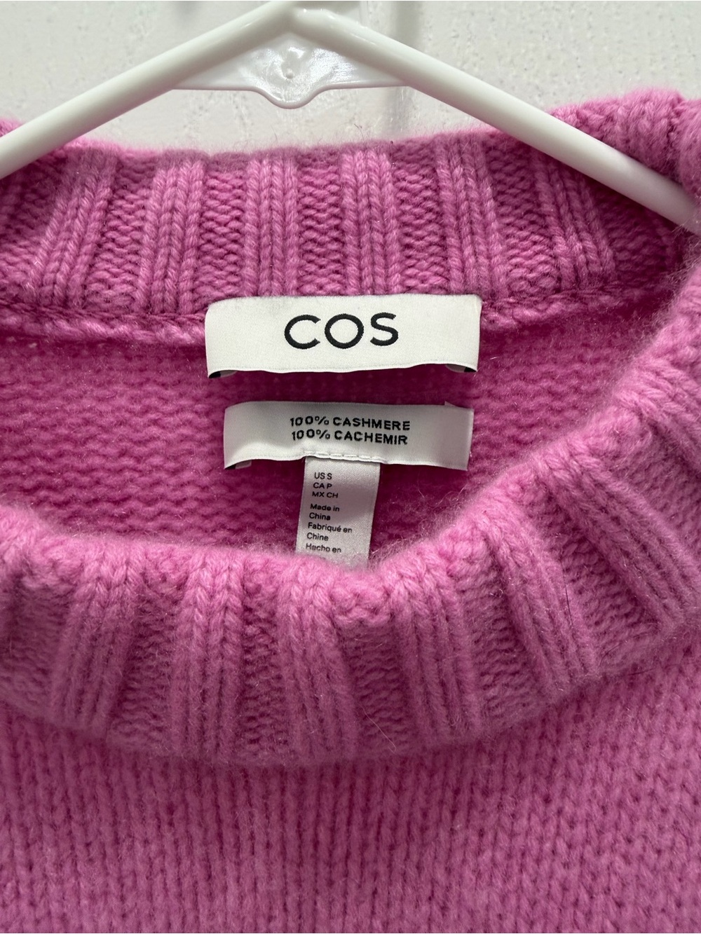 COS Chunky Pure Cashmere Crew-Neck Sweater - Picture 5 of 6